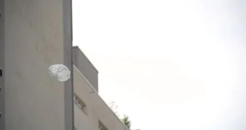 Plastic Bag in the Air Stock Footage 208151990