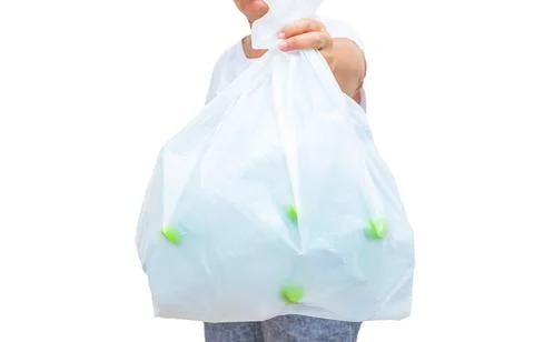 Plastic bag with bottles  for recycling Stock Photos