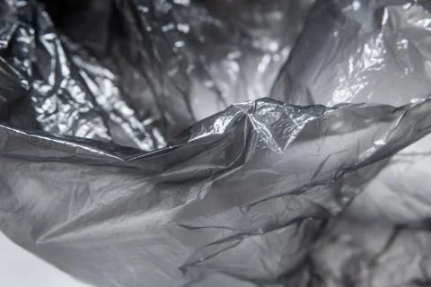 Plastic bag close-up. Background texture Stock Photos