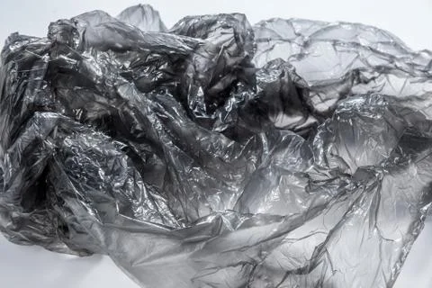 Plastic bag close-up. Background texture Stock Photos