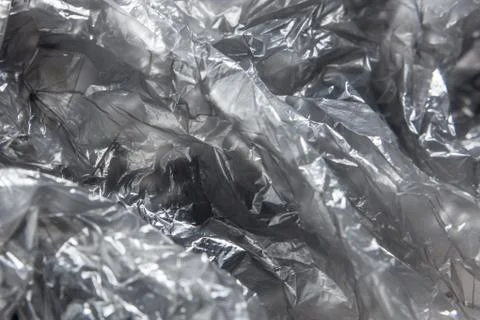 Plastic bag close-up. Background texture Stock Photos