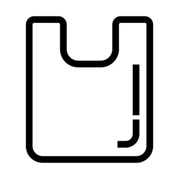 Plastic bag icon. Garbage bag. Vector. Illustrazione stock