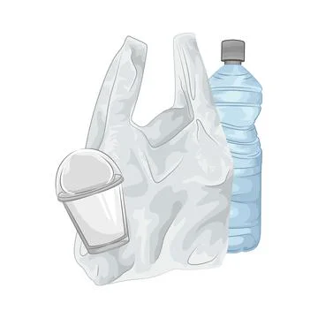 Plastic Bag Illustration Illustrazione stock