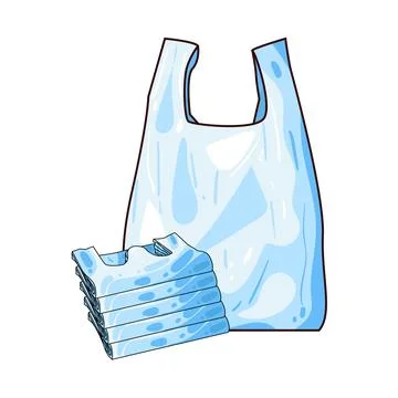 Plastic Bag illustration Stock Illustration