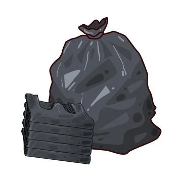 Plastic Bag illustration Stock Illustration