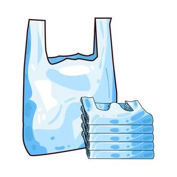 Plastic Bag illustration Stock Illustration