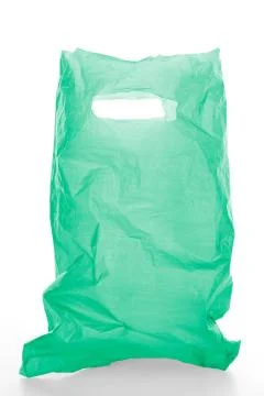 Plastic bag isolated on white background, clipping path Stock Photos
