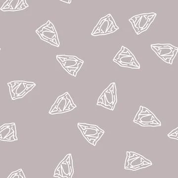 Plastic bag line seamless pattern Illustrazione stock