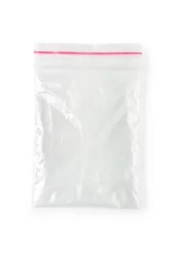 Plastic bag with a plastic lock Stock Photos