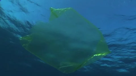 Plastic Bag In Underwater Stock Footage 292757914