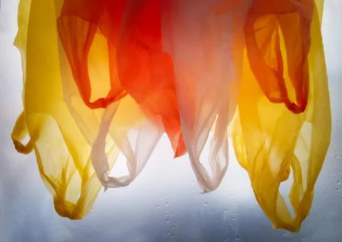 Plastic bag is used Stock Photos