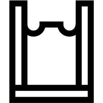 Plastic Bag Vector Icon Design Illustration Stock Illustration