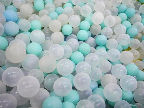Plastic balls in the ball pool Stock Photos