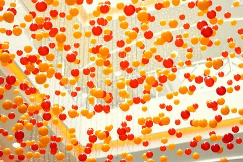 Plastic balls suspended Stock Photos