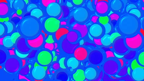 Plastic Balls VJ Loops seamless footages Stock Footage 163837350