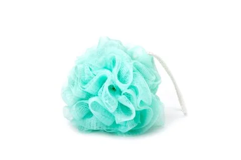 Plastic bath sponge Stock Photos