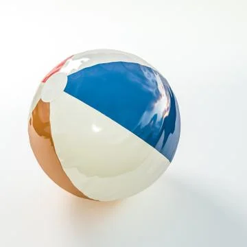 Plastic beach ball Stock Illustration