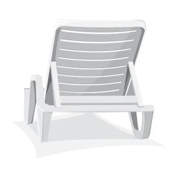 Plastic beach chair Stock Illustration