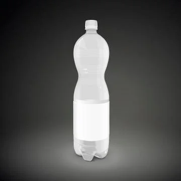 Plastic beverage bottle Stock Illustration