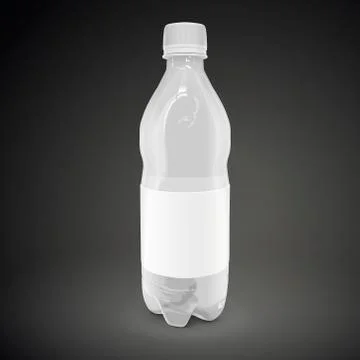 Plastic beverage bottle Stock Illustration