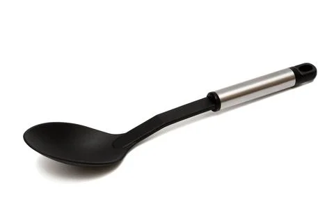Plastic big spoon Stock Photos