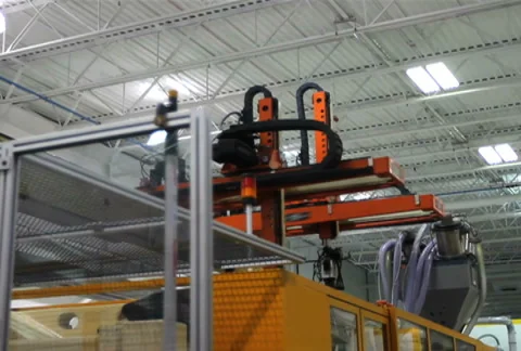 Plastic Bin Creation Stock Footage 939731