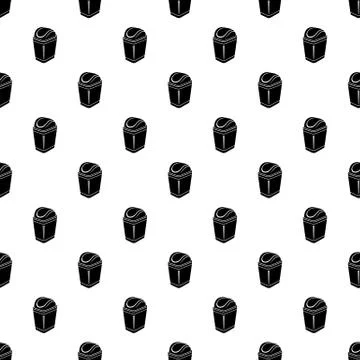 Plastic bin icon, simple style Stock Illustration