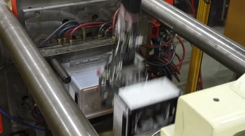 Plastic Bin Manufacturing Stock Footage 38017067