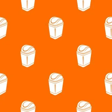 Plastic bin pattern orange Stock Illustration
