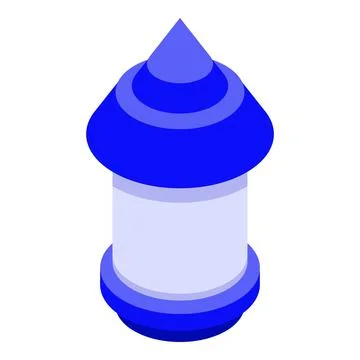 Plastic bird feeder icon, isometric style Stock Illustration