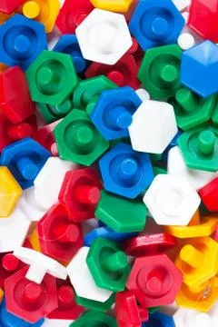 Plastic blocks Stock Photos