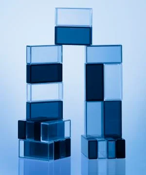 Plastic blocks Stock Photos