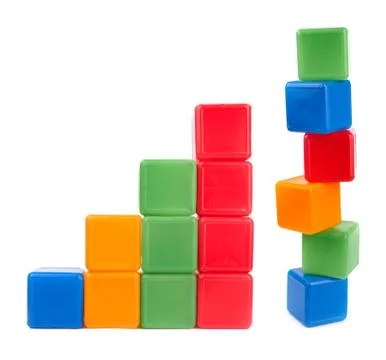 Plastic blocks Stock Photos