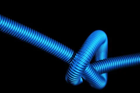 Plastic blue tube Stock Photos