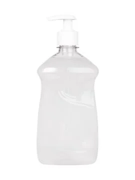 Plastic bottle with antiseptic Stock Photos
