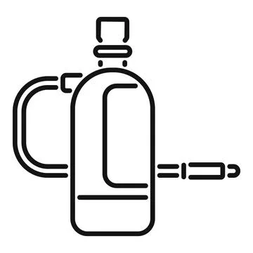Plastic bottle bong with lighter being used for smoking weed イラスト素材