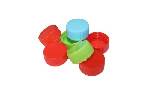 Plastic bottle cap closure isolated on white background Stock-Fotos
