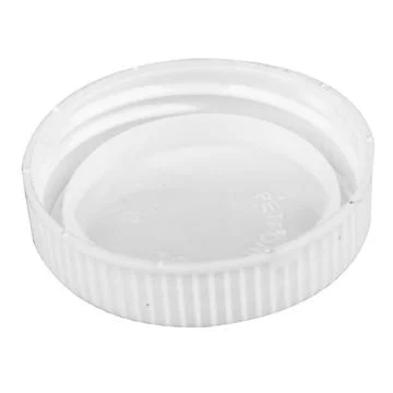 Plastic bottle cap white on white background Stock Photos