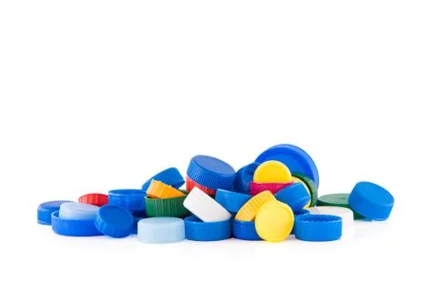 Plastic bottle caps Stock Photos