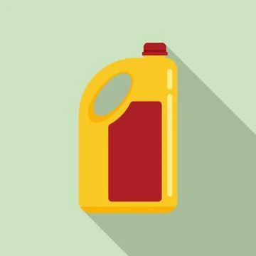 Plastic bottle cleaner icon, flat style Illustrazione stock