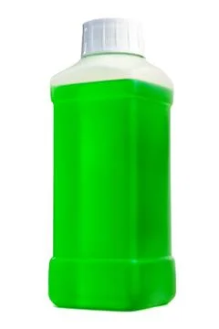 Plastic bottle with cleaning liquid Stock Photos