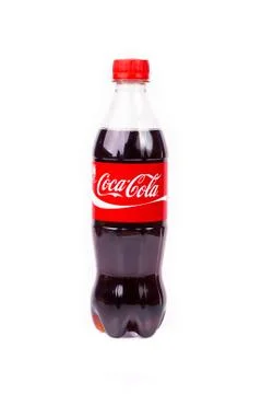 Plastic bottle of Coca-Cola Stock Photos