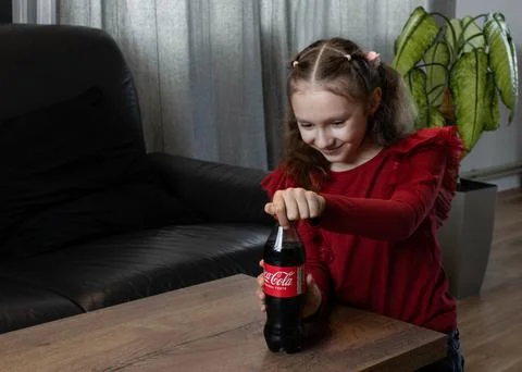 A plastic bottle of Coca-Cola Stock Photos