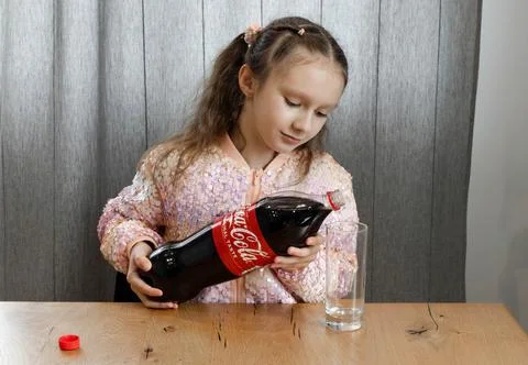 Plastic bottle of Coca-Cola 库存照片
