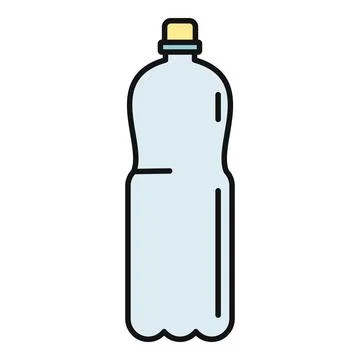 Plastic bottle containing a refreshing drink Stock Illustration