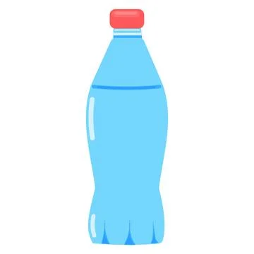 Plastic Bottle With Cool Refreshing Water Stock Illustration