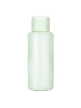 Plastic bottle for cosmetics with a cap Stock Photos