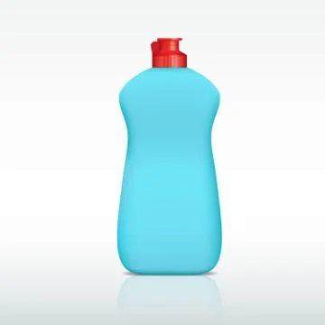 Plastic bottle of detergent Stock Illustration