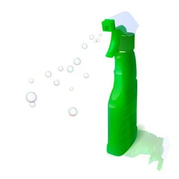 Plastic bottle with detergent. Stock Illustration