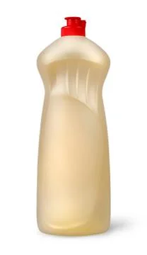 Plastic bottle with detergent Stock Photos